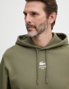 Lacoste суичър с качулка от памук зелен SH2740