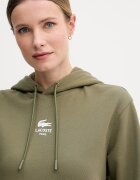 Lacoste суичър с качулка от памук зелен SH2740