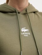 Lacoste суичър с качулка от памук зелен SH2740