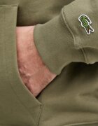Lacoste суичър с качулка от памук зелен SH2740