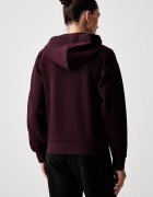 Lacoste суичър с цип и качулка дамски с памук черен SF5272