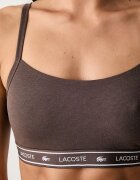 Lacoste сутиен от памук с еластан кафяв IF8166