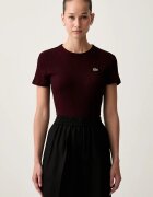 Lacoste тениска дамска от памук бордо TF5538