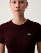 Lacoste тениска дамска от памук бордо TF5538