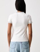 Lacoste тениска дамска с памук бежова TF5289