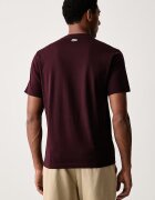 Lacoste тениска мъжка от памук бордо TH0794