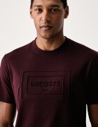 Lacoste тениска мъжка от памук бордо TH0794