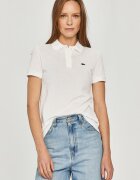 Lacoste тениска с яка дамска от памук бяла PF7839