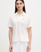 Lacoste Тениска с яка дамска в бяло PF1123