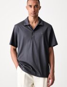 Lacoste тениска с яка мъжка от памук сива DH5928