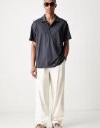 Lacoste тениска с яка мъжка от памук сива DH5928