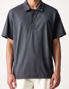 Lacoste тениска с яка мъжка от памук сива DH5928
