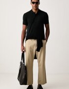 Lacoste тениска с яка мъжка от памук зелена PH0752