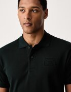 Lacoste тениска с яка мъжка от памук зелена PH0752