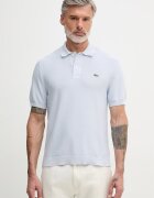 Lacoste тениска с яка мъжка памучна синя AH1043