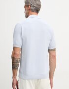 Lacoste тениска с яка мъжка памучна синя AH1043