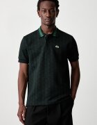 Lacoste тениска с яка мъжка зелена DH1417