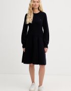 Lacoste Вълнена рокля в тъмносиньо къса разкроена EF4161