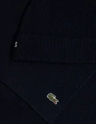 Lacoste Вълнени шапка и шал в тъмносиньо RB5385