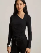 Lauren Ralph Lauren блуза с дълги ръкави дамска черна 200P13936