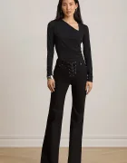 Lauren Ralph Lauren блуза с дълги ръкави дамска черна 200P13936