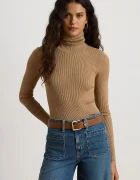 Lauren Ralph Lauren блуза с дълги ръкави дамска с памук бежова 200B22258