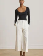 Lauren Ralph Lauren блуза с дълги ръкави дамска с памук черна 200980145