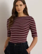 Lauren Ralph Lauren Блуза с дълги ръкави дамска в бордо 200P03723