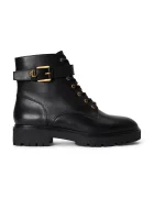 Lauren Ralph Lauren боти челси дамски от кожа Allyson Logo черни 802P12046001