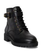 Lauren Ralph Lauren боти челси дамски от кожа Allyson Logo черни 802P12046001
