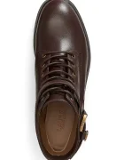 Lauren Ralph Lauren боти челси дамски от кожа Allyson Logo кафяви 802P12046003
