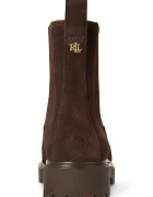 Lauren Ralph Lauren боти челси дамски от велур Allyson кафяви 802974477004