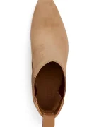 Lauren Ralph Lauren боти челси с висок ток дамски от набук Rlyn Bte Hl бежови 802P18308001