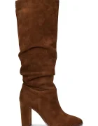 Lauren Ralph Lauren Ботуши Artizan Tall в кафяво с дебел ток 802937807002