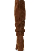 Lauren Ralph Lauren Ботуши Artizan Tall в кафяво с дебел ток 802937807002