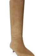 Lauren Ralph Lauren ботуши под коляното дамски от велур Frncsa Tl Hl бежови 802P15726003