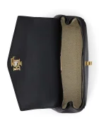 Lauren Ralph Lauren чанта crossbody дамска от кожа черна 431P15611