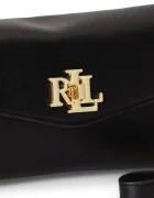 Lauren Ralph Lauren чанта crossbody дамска от кожа черна 432P11743