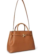 Lauren Ralph Lauren чанта crossbody дамска от кожа кафява 431P03417