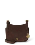 Lauren Ralph Lauren чанта crossbody дамска от велур кафява 431P15642