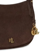 Lauren Ralph Lauren чанта crossbody дамска от велур кафява 431P15642