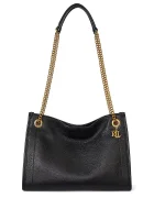 Lauren Ralph Lauren чанта дамска от кожа черна 431980173