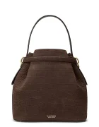 Lauren Ralph Lauren чанта дамска от кожа кафява 431P18459