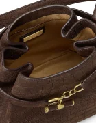 Lauren Ralph Lauren чанта дамска от кожа кафява 431P18459