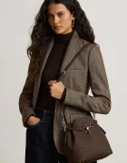 Lauren Ralph Lauren чанта дамска от кожа кафява 431P18459