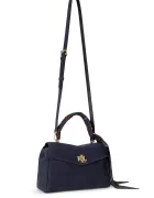 Lauren Ralph Lauren чанта дамска от велур тъмносиня 431P18421