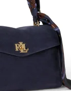Lauren Ralph Lauren чанта дамска от велур тъмносиня 431P18421