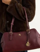 Lauren Ralph Lauren чанта тип багета дамска от кожа бордо 431P06068