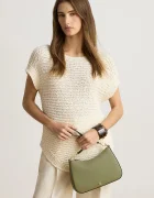 Lauren Ralph Lauren чанта тип хобо дамска от кожа зелена 431883768