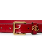 Lauren Ralph Lauren дамски колан от кожа червен 412P10153